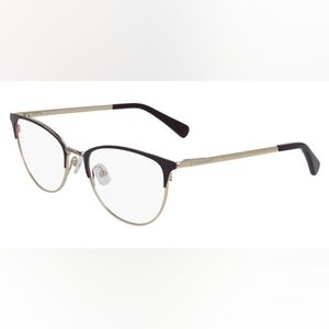 Longchamp LO2120 Black & Gold Cat-Eye Glasses With Case – Rx -1.25 Lenses